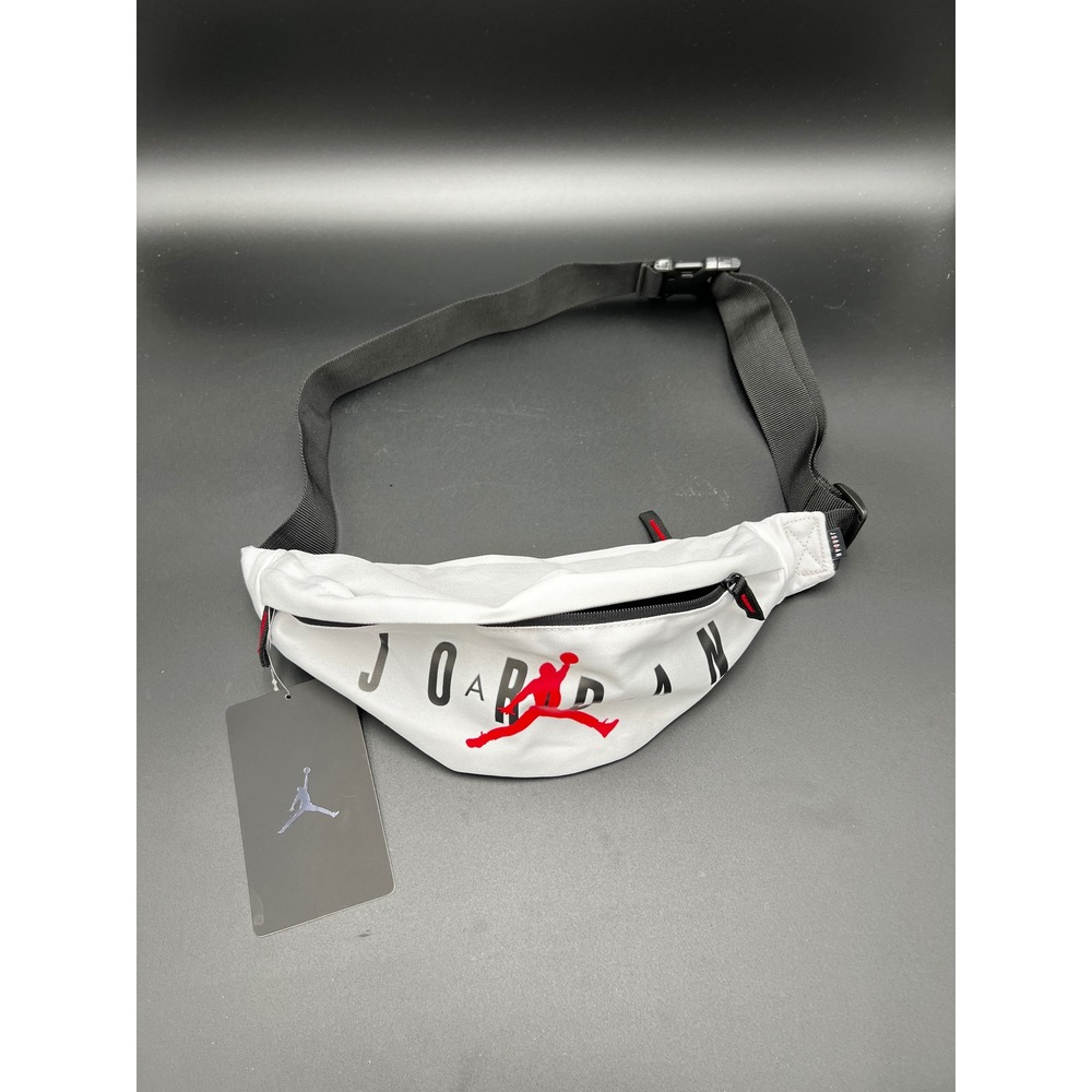 Jordan Jumpman White Waist Bag Fanny Pack 9B0533-001 NWT
